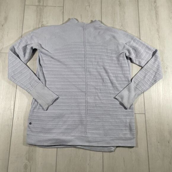 Lululemon Women's 10 Find Your Calm Wrap Cardigan Sweater Blue Open Front - Picture 2 of 11